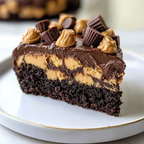 peanut butter cup dump cake