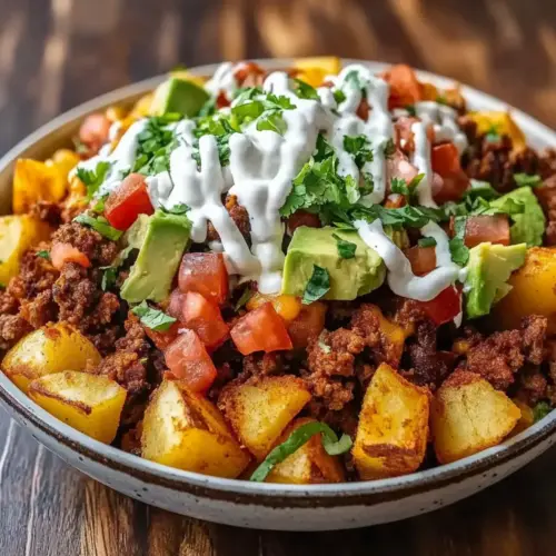 Loaded Potato Taco Bowl
