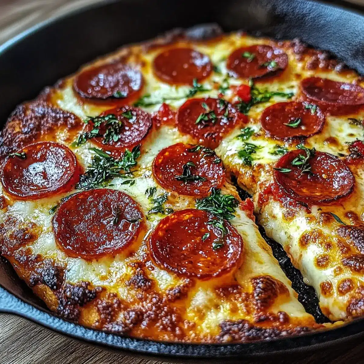 Crispy Cast Iron Skillet Pizza