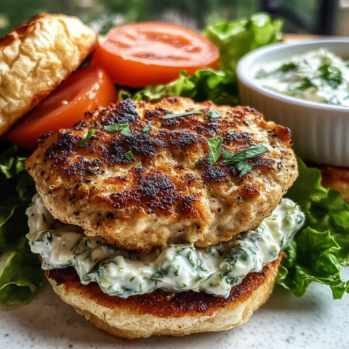 Greek Chicken Burgers