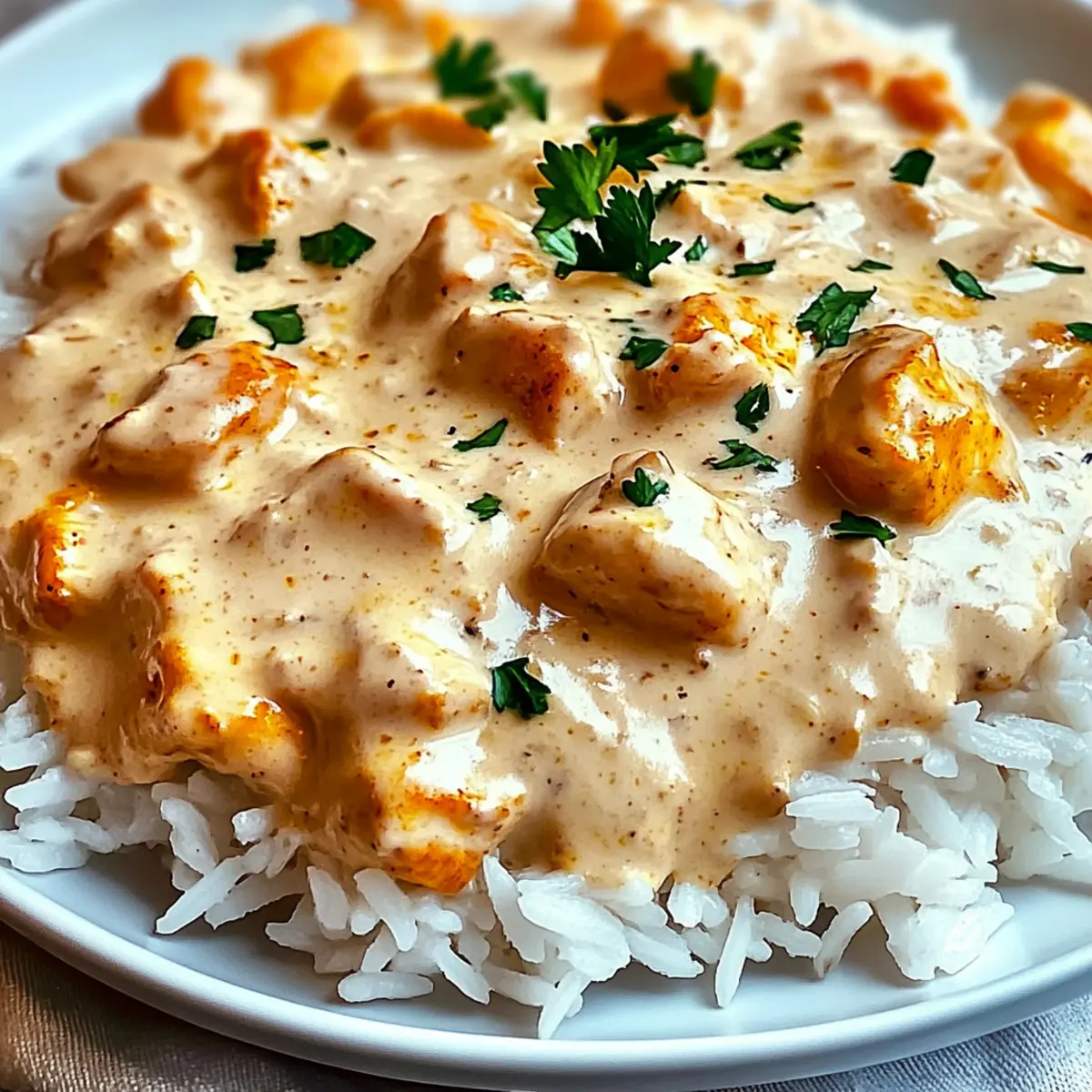 Creamy Smothered Chicken and Rice