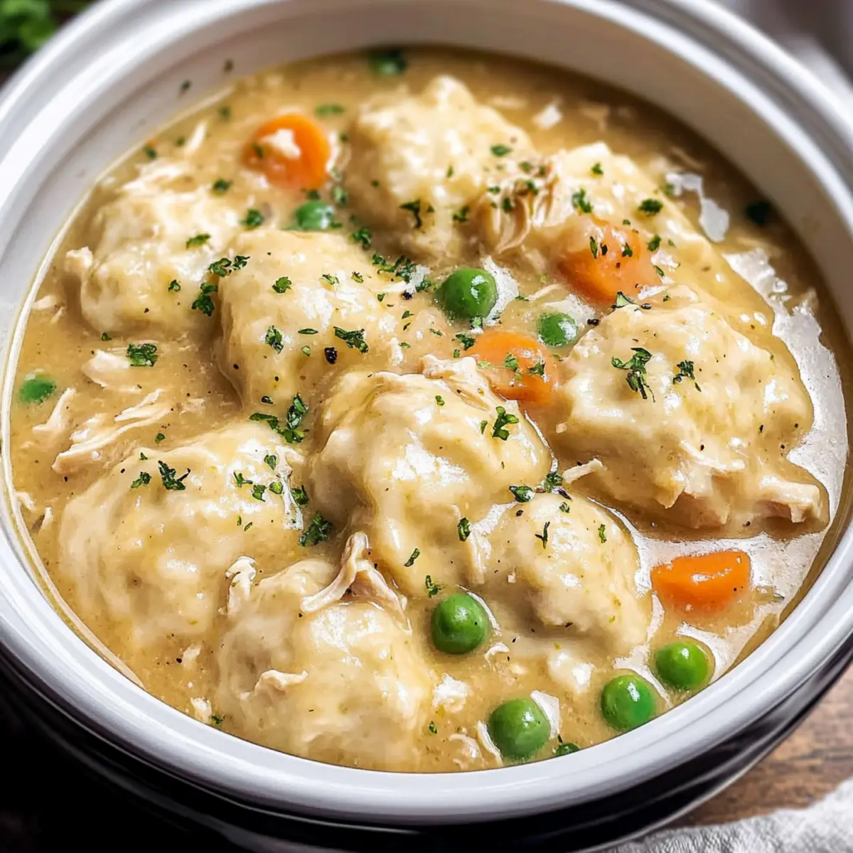 Slow Cooker Chicken and Dumplings