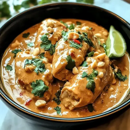 Crockpot Thai Peanut Chicken