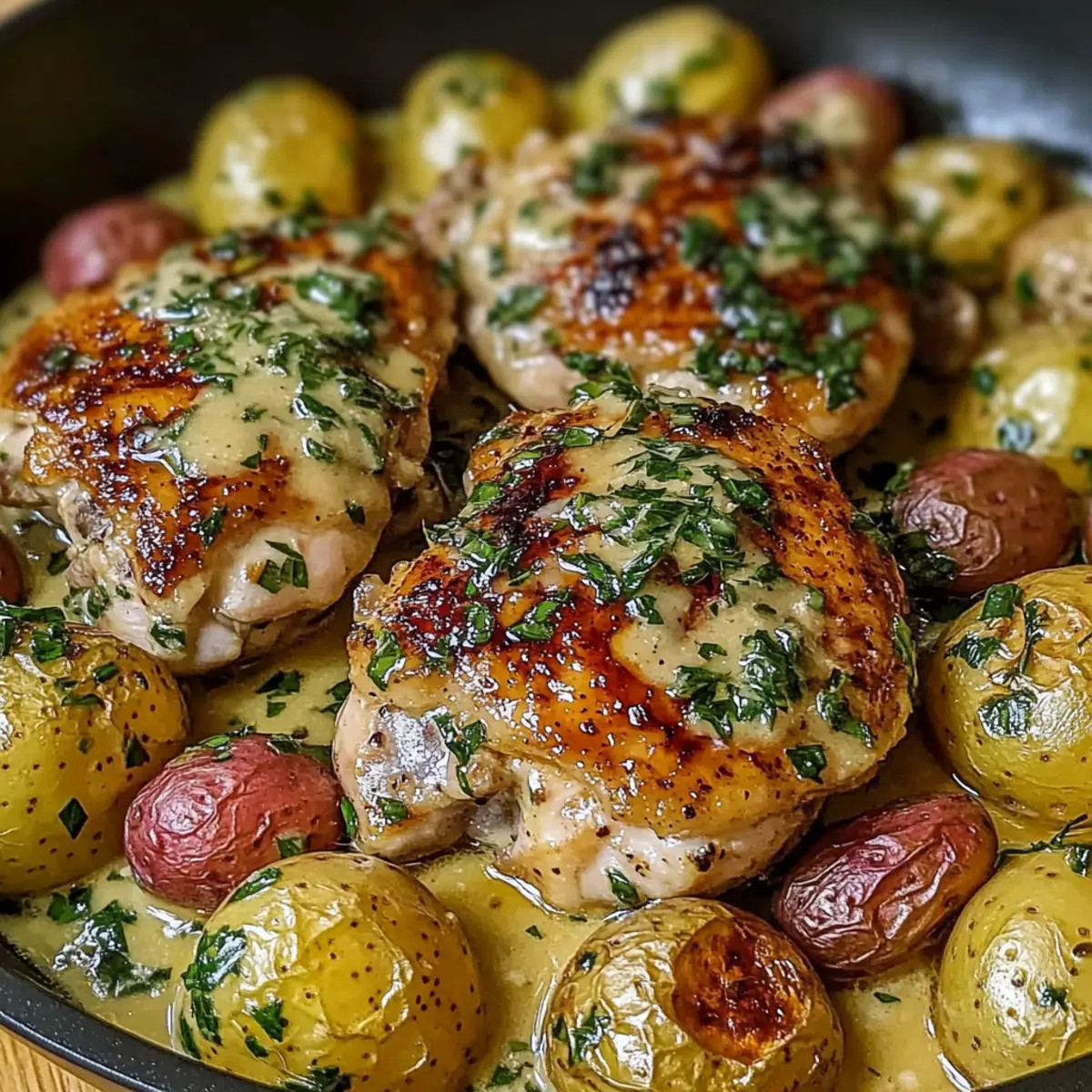 Cowboy Garlic Chicken & Potatoes