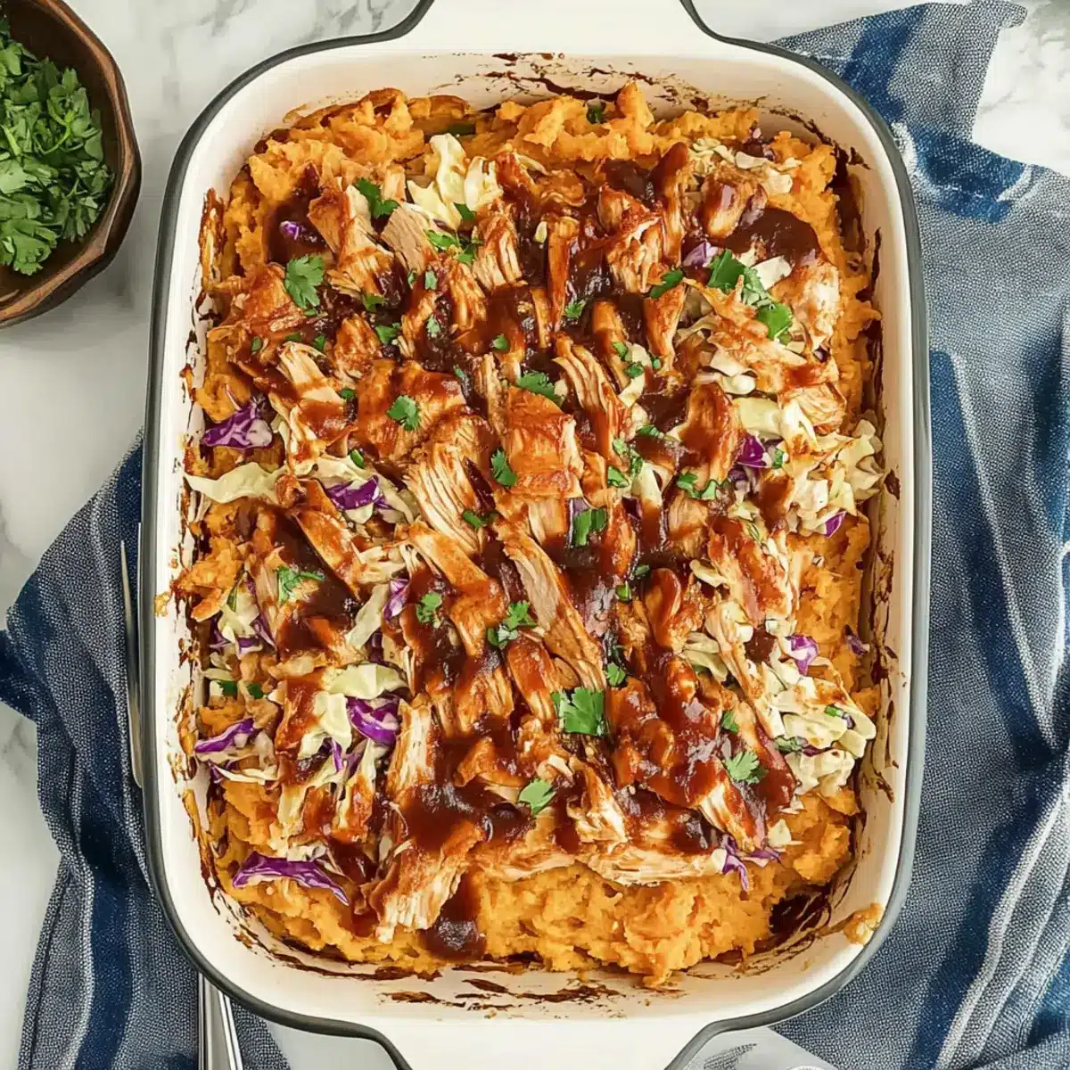 BBQ Chicken Casserole