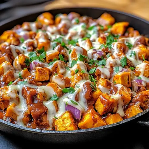 BBQ Chicken Sweet Potato Skillet