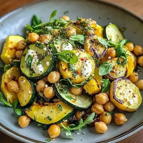 Roasted Zucchini Salad