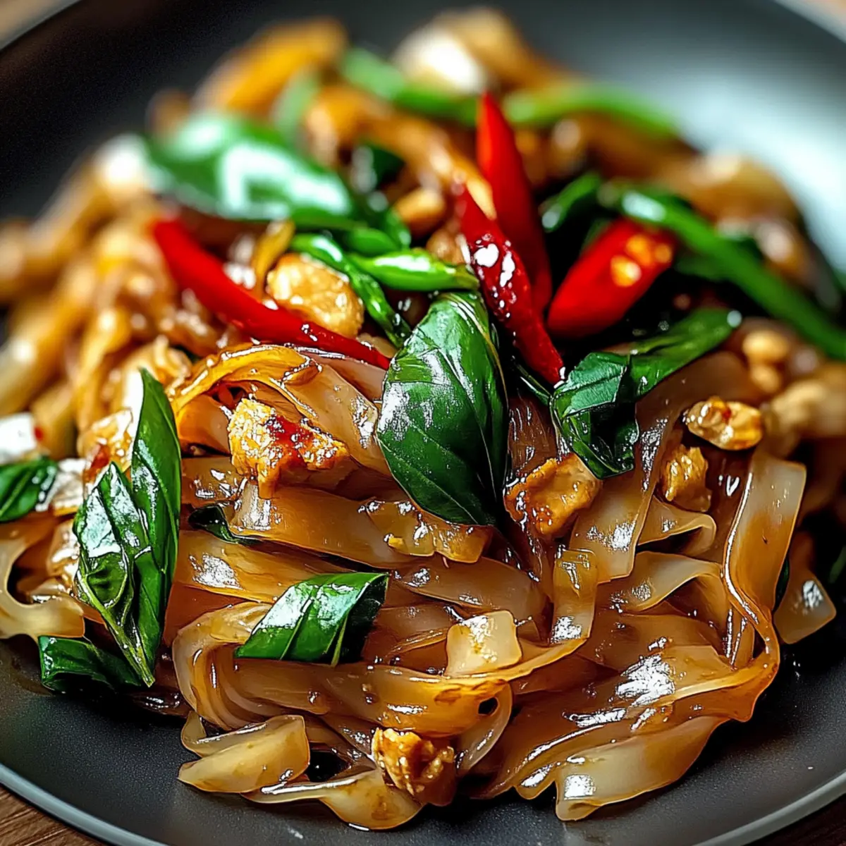 Street Style Thai Drunken Noodles