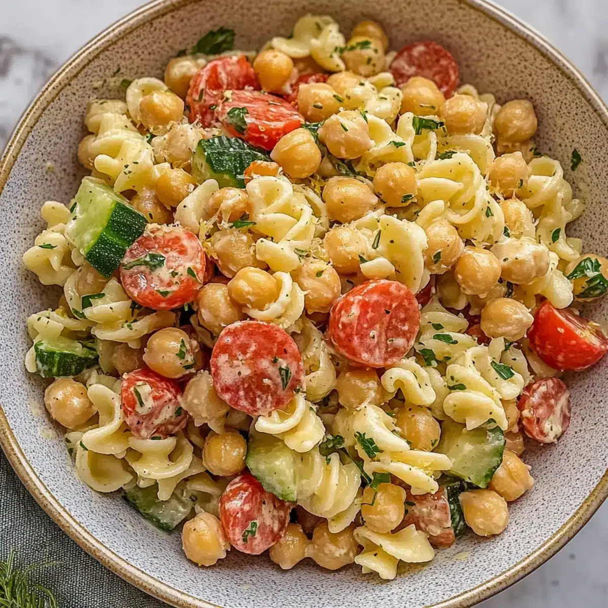 Chickpea Pasta Salad