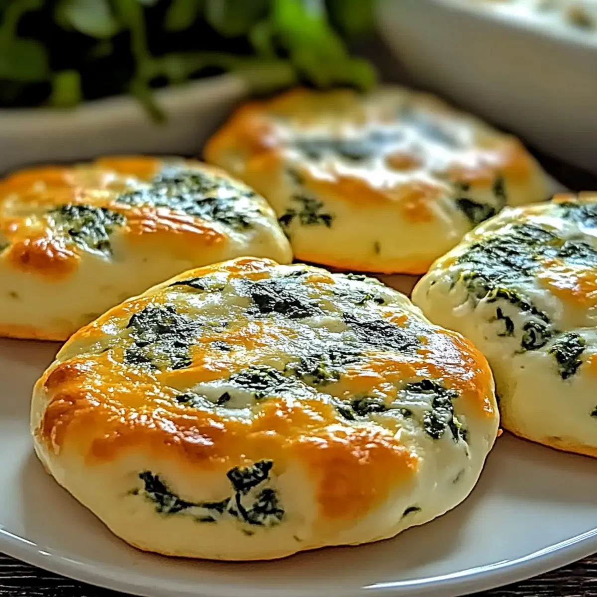 Easy Spinach Cottage Cheese Flagels