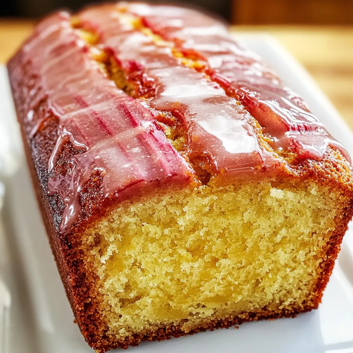 Lemon rhubarb loaf