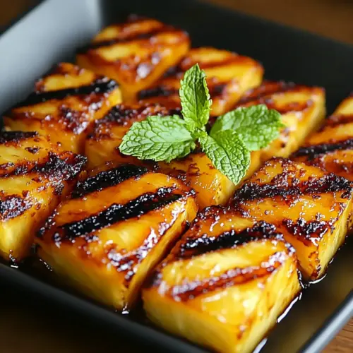 Brown Sugar Grilled Pineapple