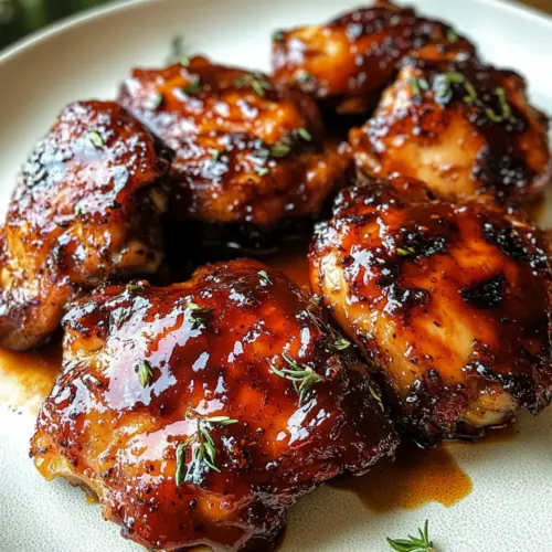 Caramelized BBQ Chicken Thighs