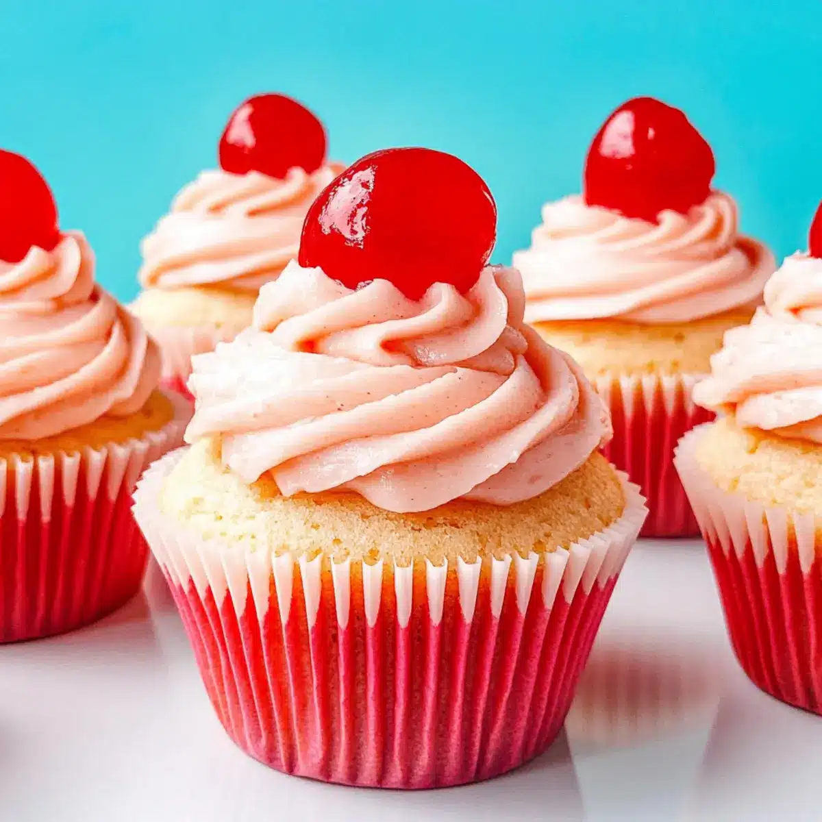 Cherry Almond Cupcakes