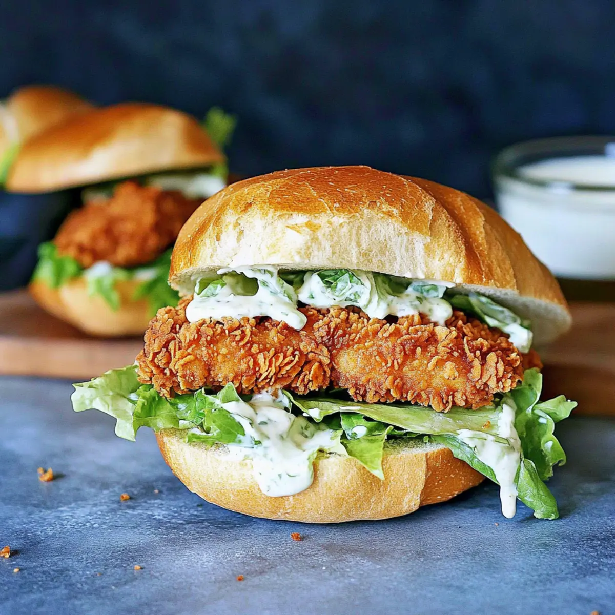 Crispy Chicken Caesar Sandwich