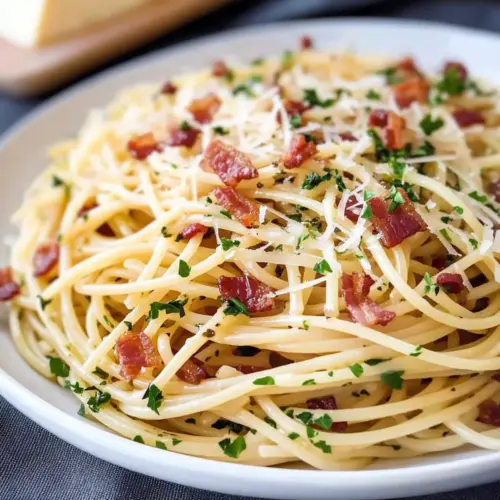 Easy Garlic Bacon Pasta