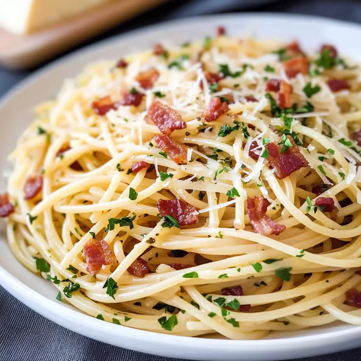 Easy Garlic Bacon Pasta