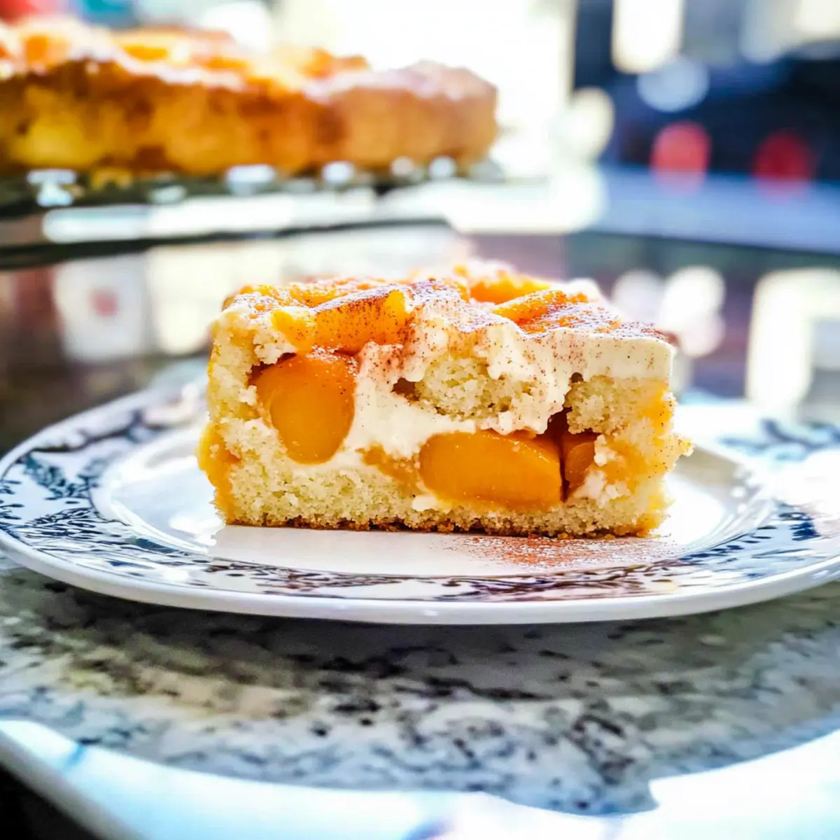 Peaches and Cream Cake