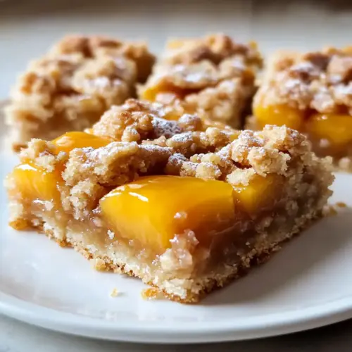 Peach Crumble Bars