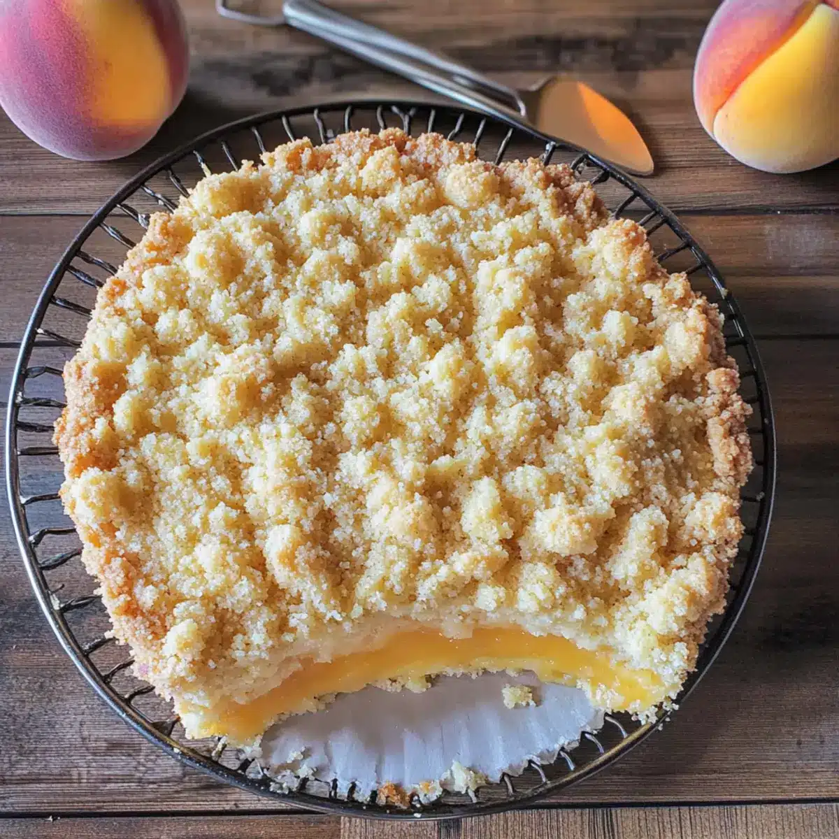 Italian Peach Crumb Cake
