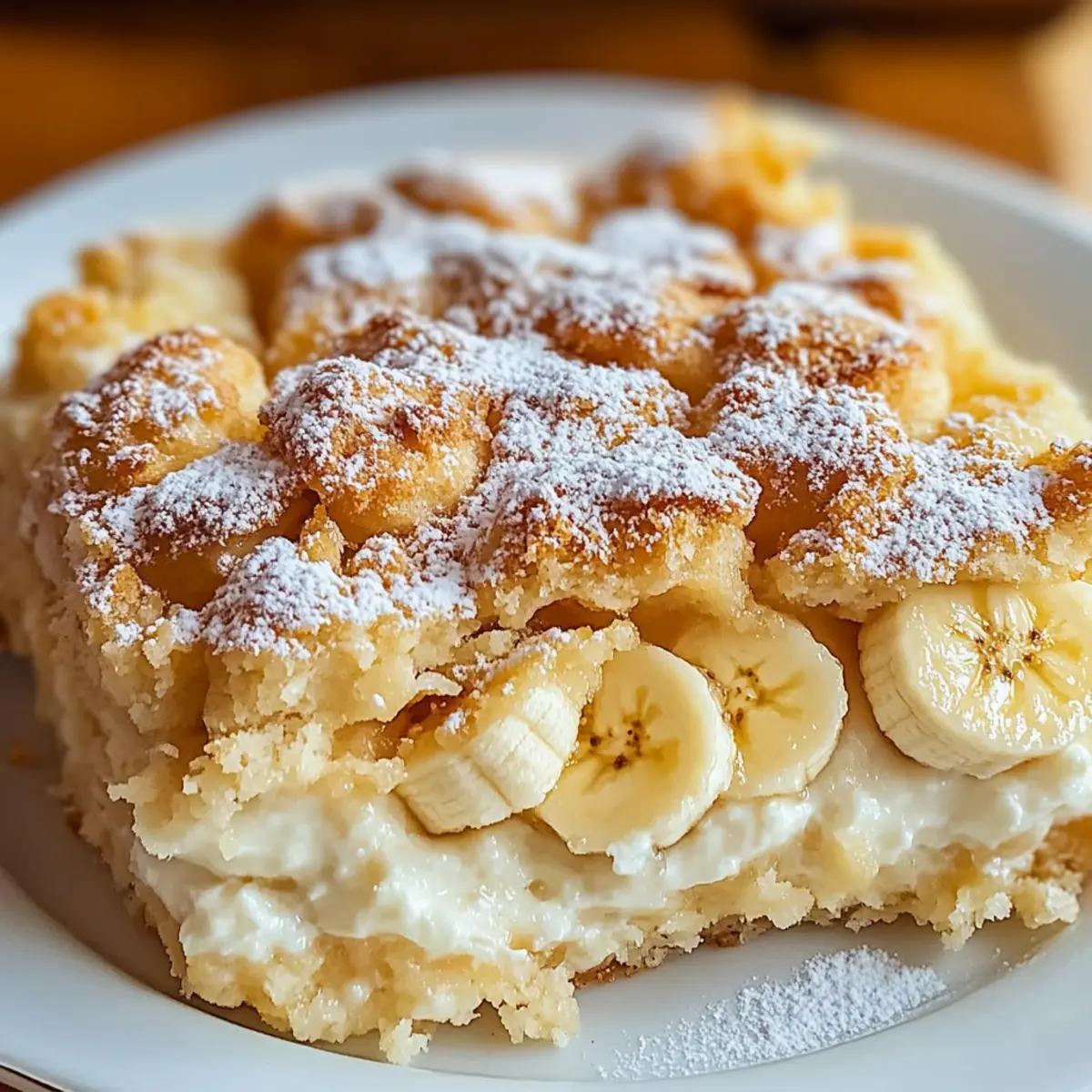 Banana Cream Cheese Cobbler