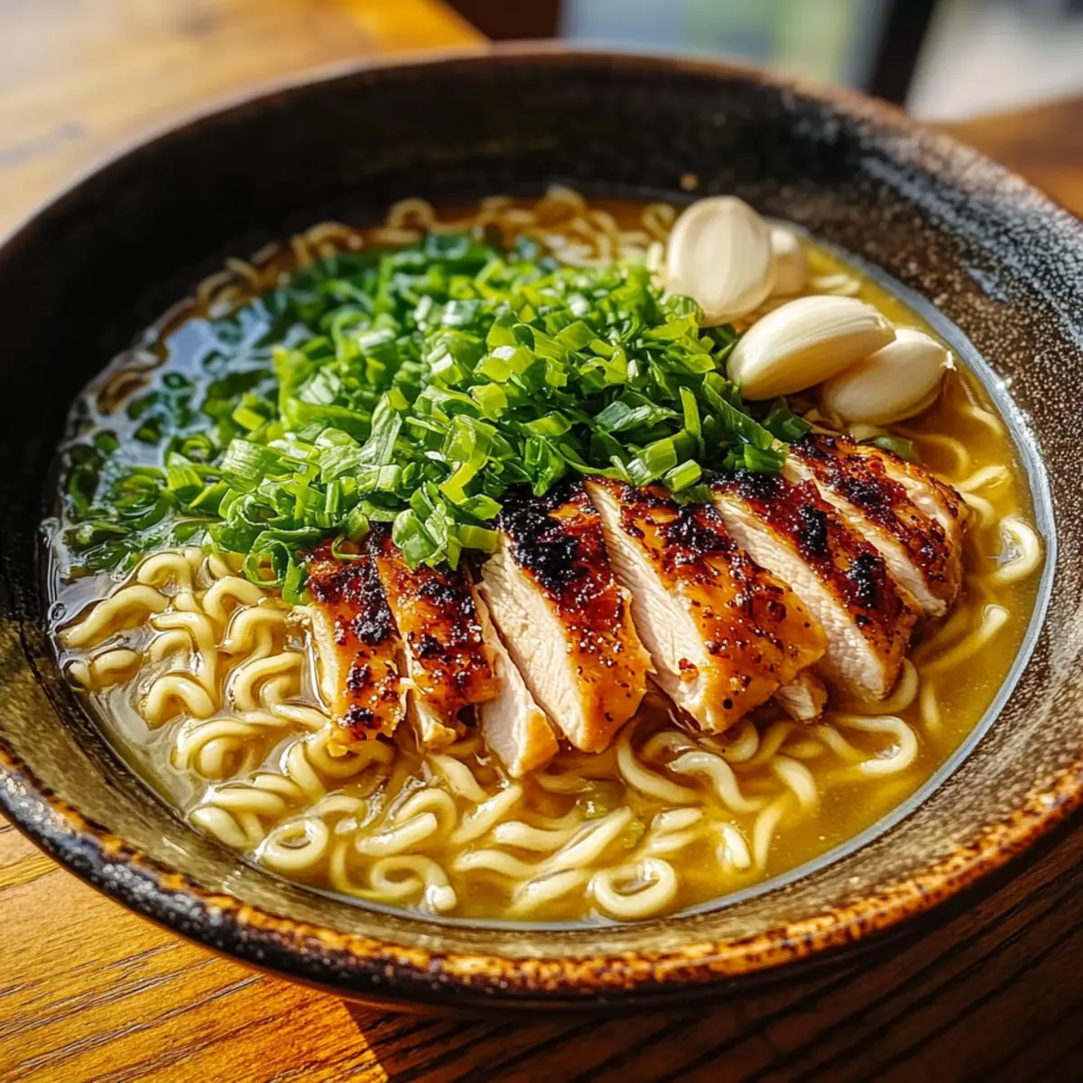 Ginger Garlic Chicken Noodle Soup