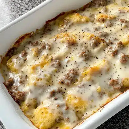 TikTok Biscuits and Gravy Casserole