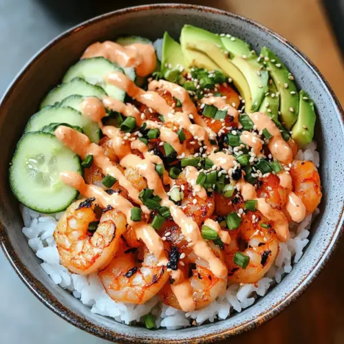Shrimp Rice Bowls with Spicy Mayo