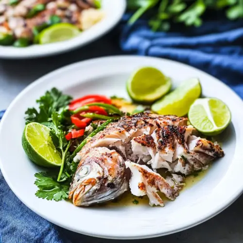 Caribbean Grilled Yellowtail Snapper