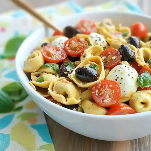 Roasted Red Pepper and Parmesan Tortellini Salad
