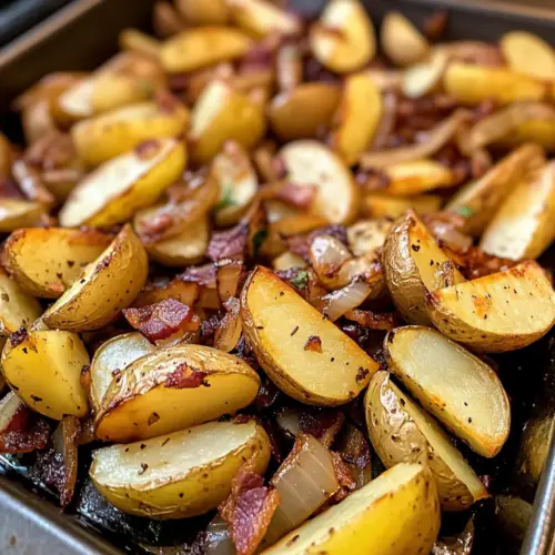 Oven Fried Potatoes & Onions