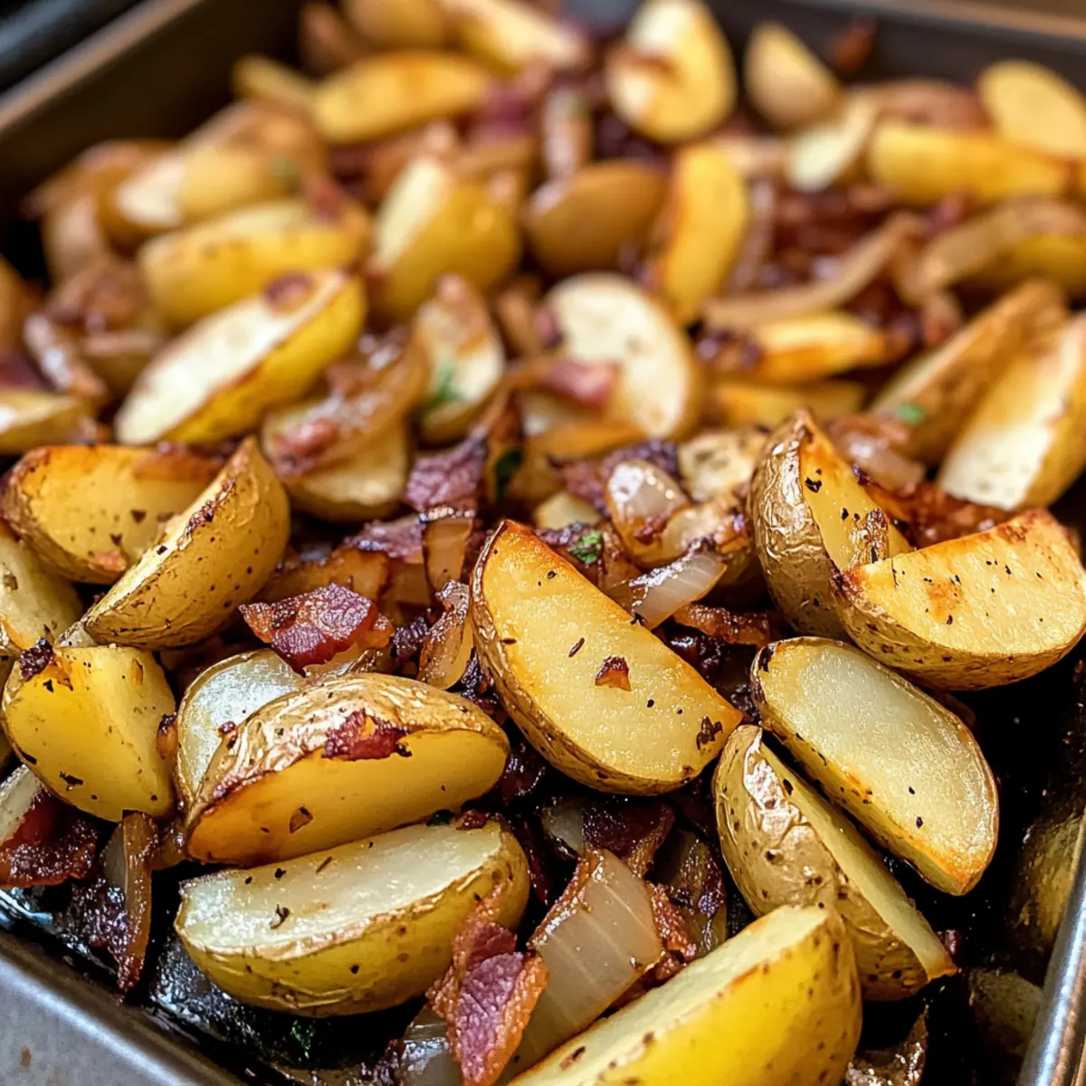 Oven Fried Potatoes & Onions