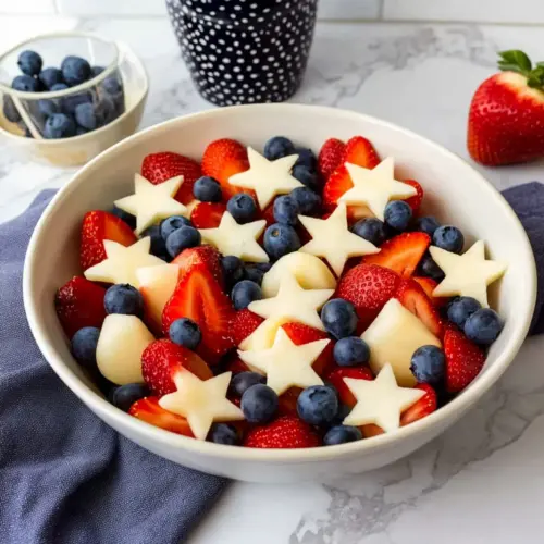 Red White and Blue Fruit Salad