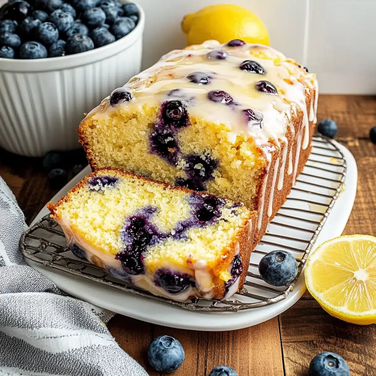 Lemon Blueberry Loaf Cake