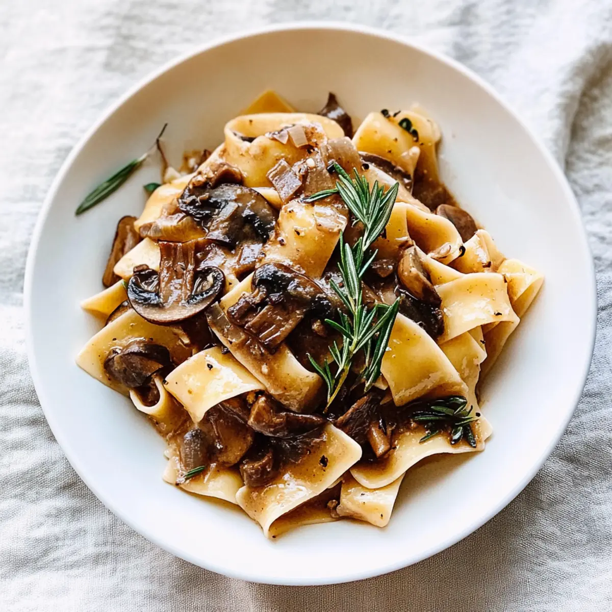 Portobello Mushroom Pappardelle