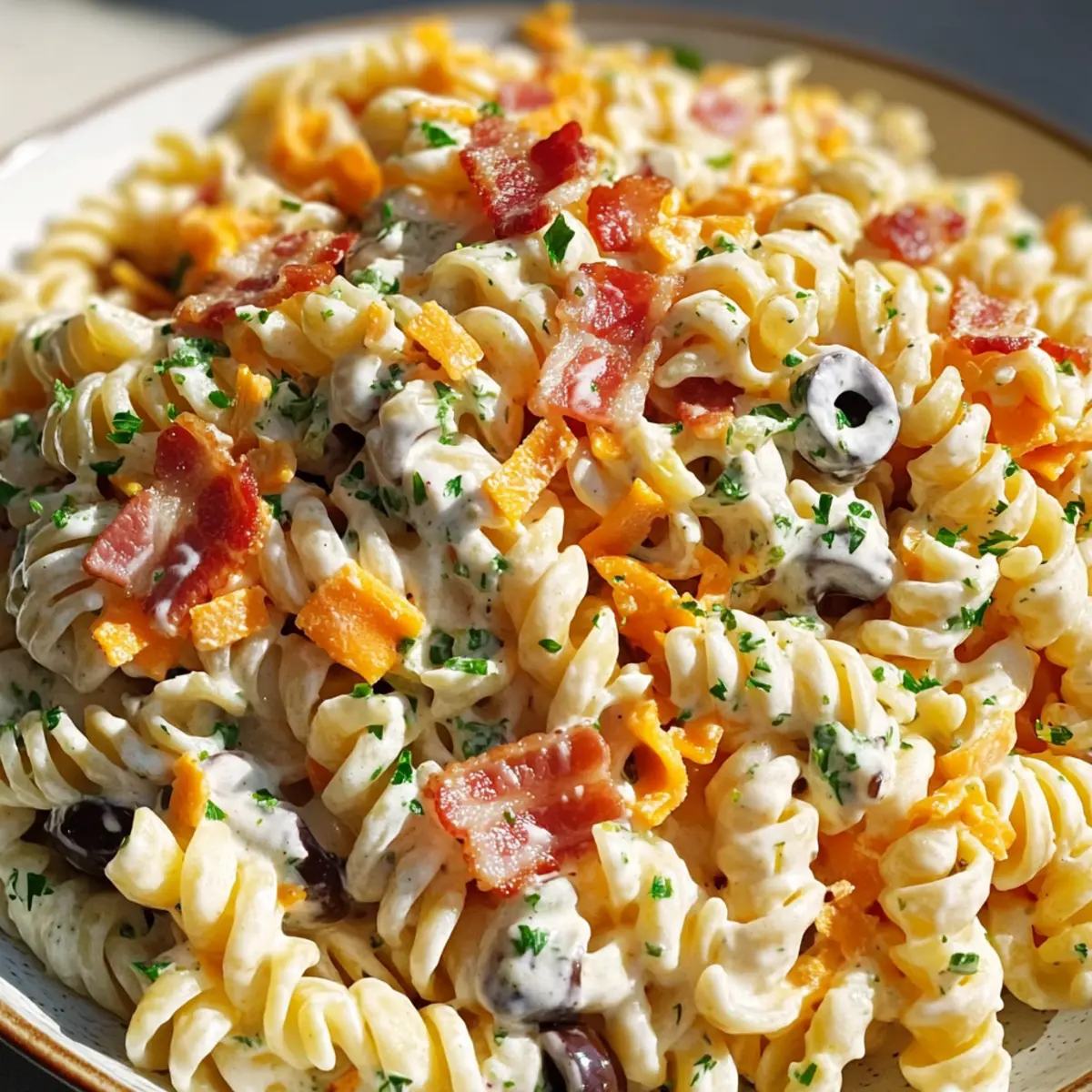 Bacon Ranch Pasta Salad
