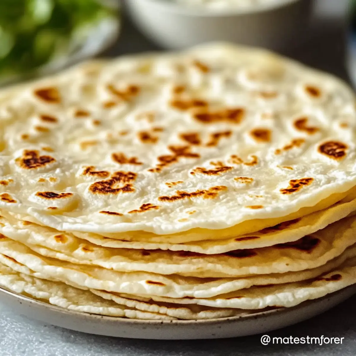 Homemade Flour Tortillas: