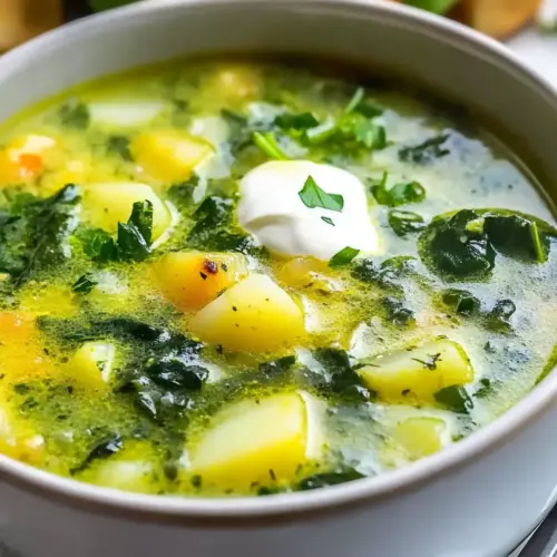 Green Borscht (Ukrainian Spinach Soup)