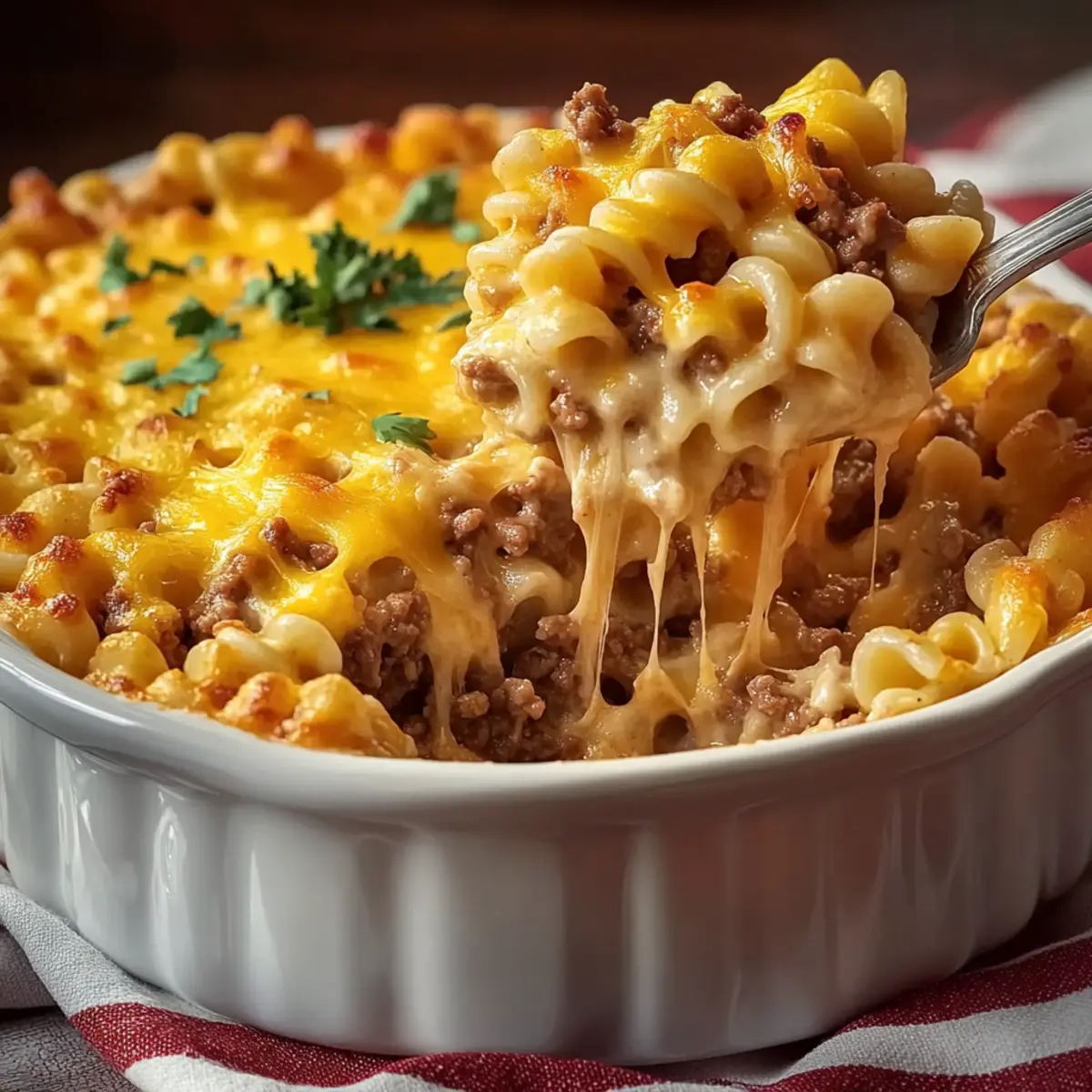 Cheeseburger Pasta Casserole