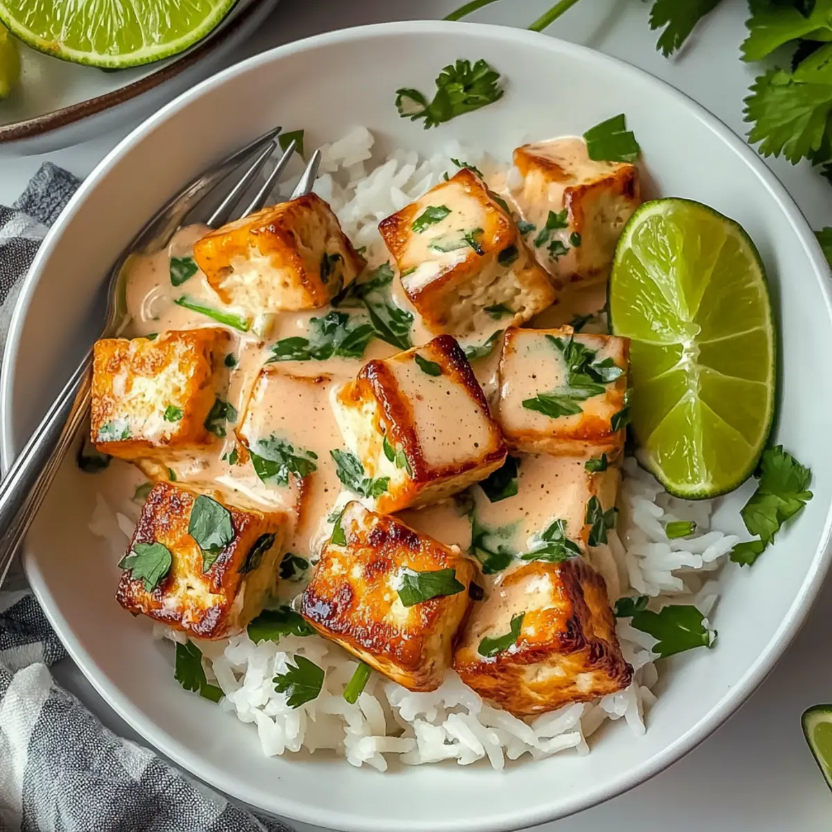 Delicious Coconut Lime Tofu