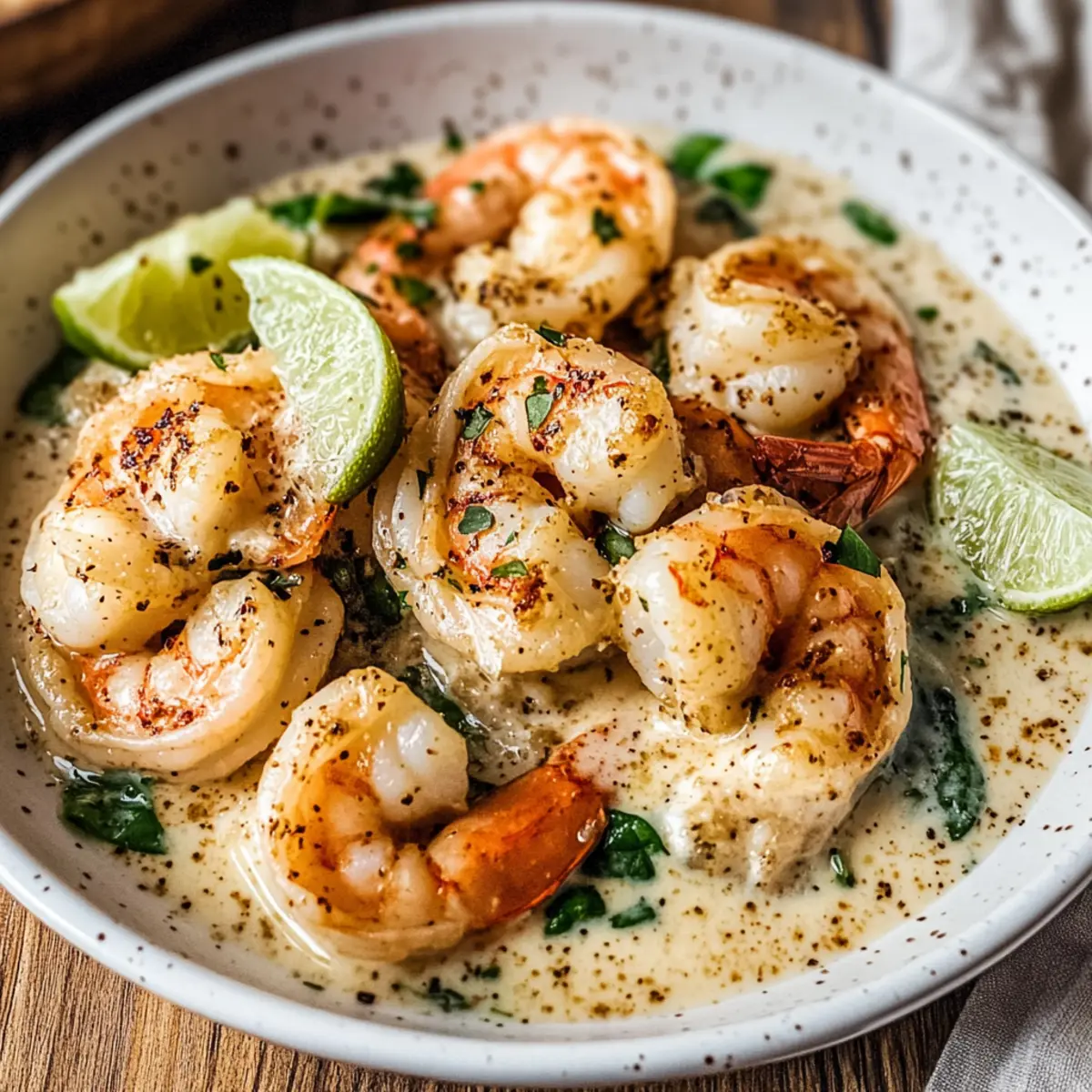 Garlic Shrimp in Coconut Milk