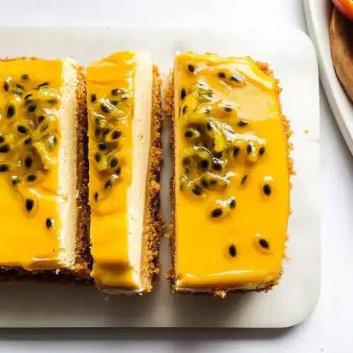 No Bake Passion Fruit Cheesecake
