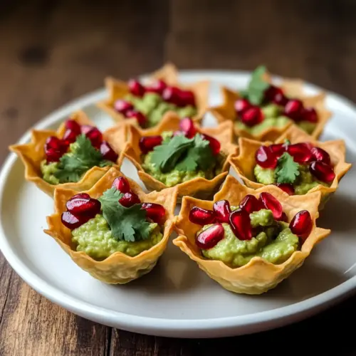 Pomegranate Jeweled Guacamole Cups